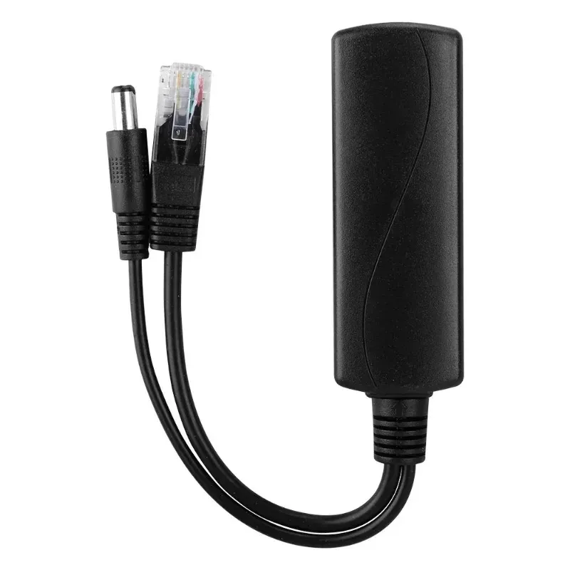 Nowe złącza od 48 V do 12 V POE Adapter Cable Splitter Wtryskiwacz zasilacz Huawei do Hikvision 2019 NEWROREM ZASUPER HIKVISION