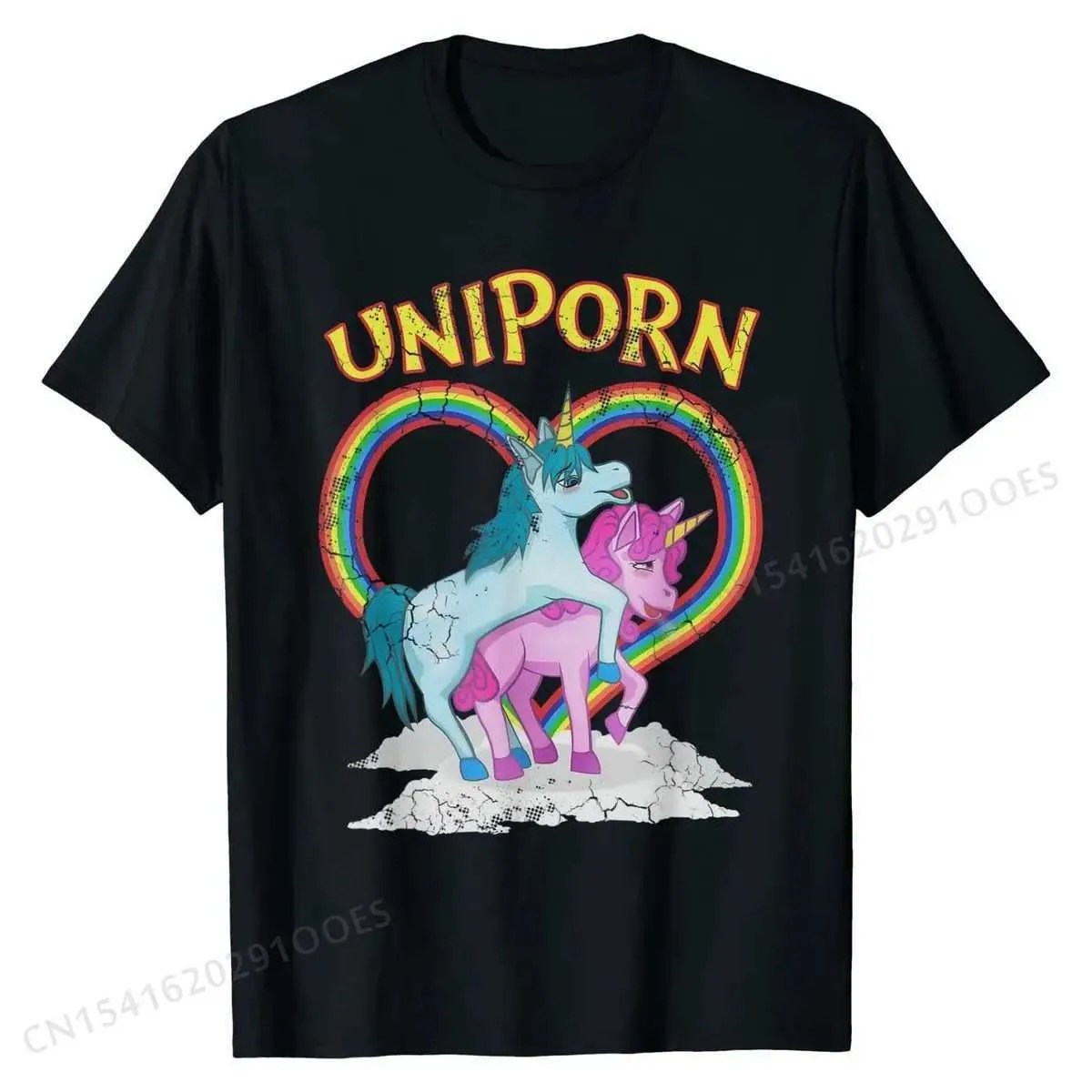 T-shirts masculins T-shirt Unicorn Citations drôles Humour Dictor Unicorns Gift Cotton Men T-shirts Unique Tops Ts Ts Fitted Casual T240425