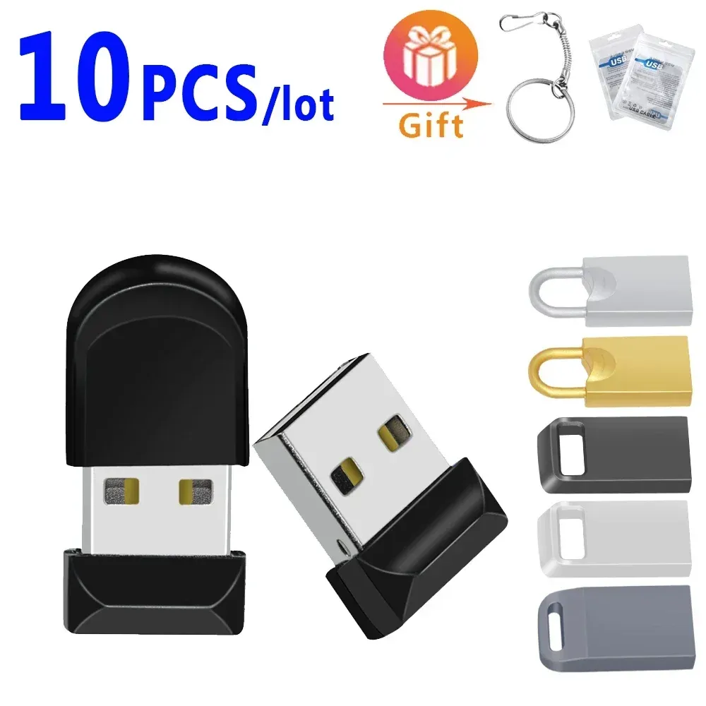 Drives 10pcs/Lot Super Mini USB Flash Drives 2.0 Super Citpe Pen Drive 64 ГБ 32 ГБ 16 ГБ 8 ГБ 4GB Pendrive Indize Logo USB Палочка памяти