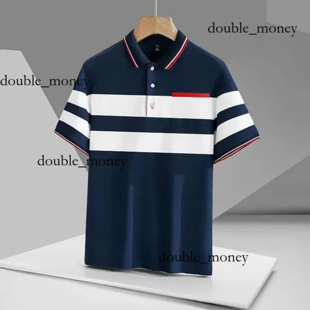 Praada Designer Polo Camisa Polo PRA PRA BASIC BASIC POLOS DE POLOS DE RESPONSAVENTE T-shirt Fashion Brand French Brand Men's T-Shirt