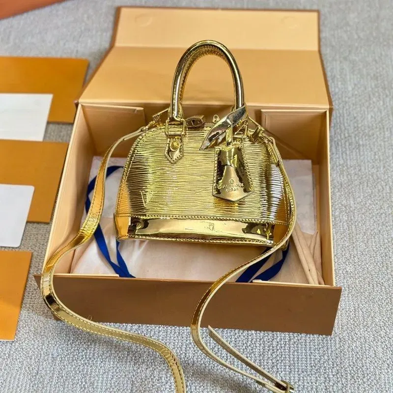 Women's Luxury Designer New Gold Small Shell Bag... From ...