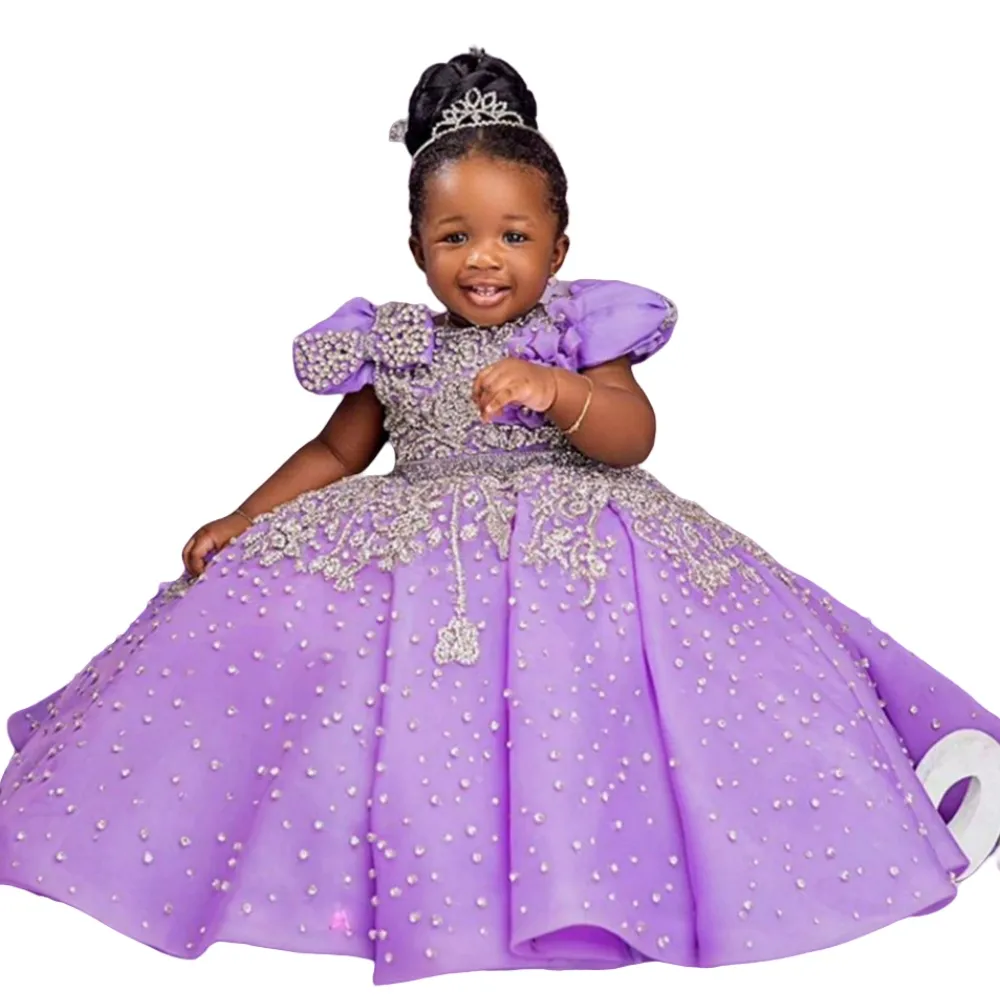 Abito Lilla Abito Compleanno Bambina 2024 Abiti Da Ragazza Di