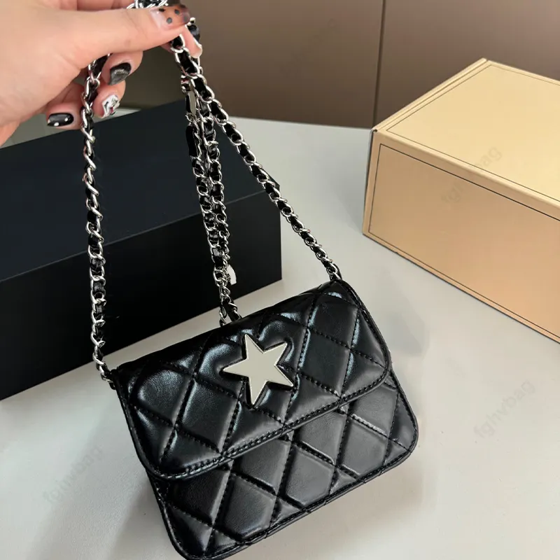 Mini Star Table torba 24c Luksusowa torba projektantka oryginalna skórzana torba damska łańcuch mody torba na ramię crossbody torba wysokiej jakości portfel Flip torebki talii