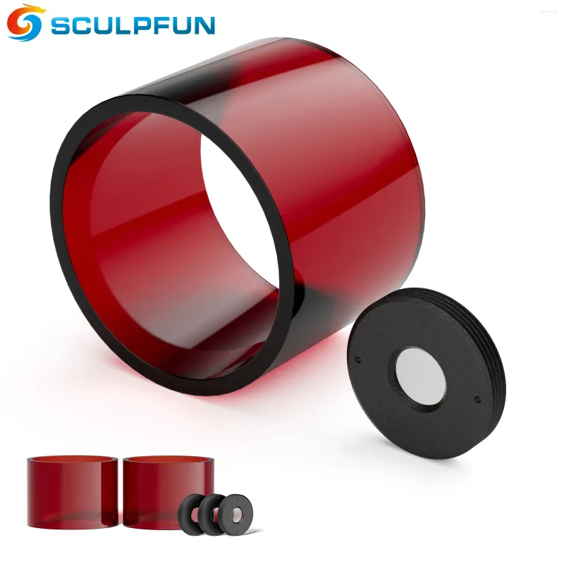 Impresoras sculpfun s9 lente original establecido y cubiertas de acrílico y altamente transparente anti-olmoke fácil de instalar