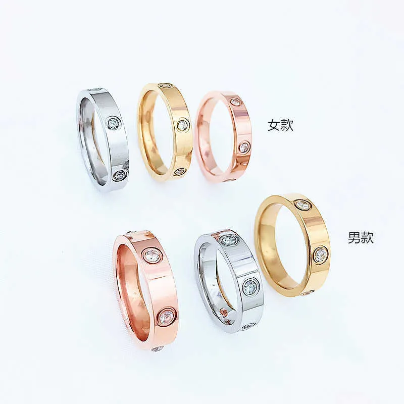 Promesse de l'amour du design Ring Rose Gol