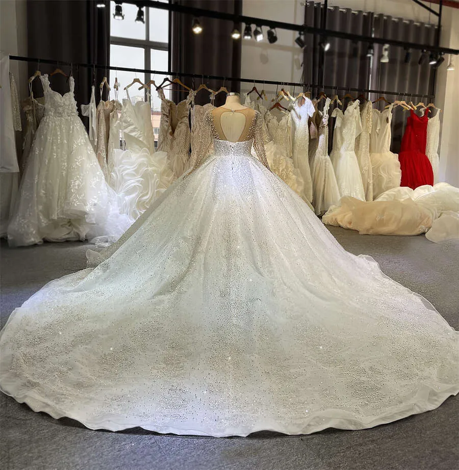 slim fit dress slacks Simple V-neckline Ruched Fit & Flare Wedding Gown by Christina Wu –  Bergamot Bridal main image 0