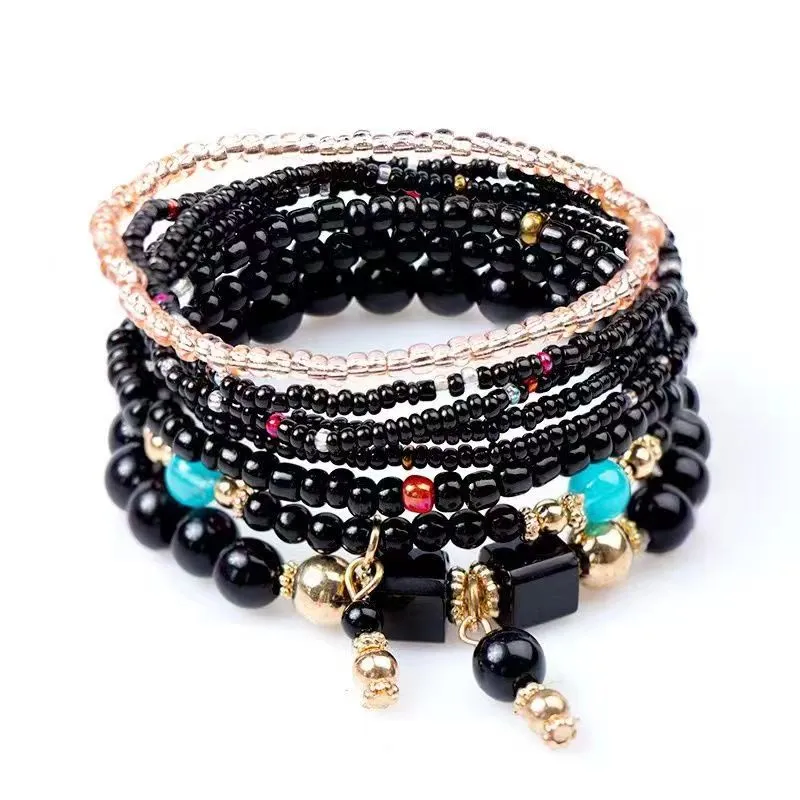 Bracciale bracciale assortite a guscio colorato a guscio ciondolo semplice maglione catena autunno e collana lunghe inverno accessori abiti a ciondolo a ciondolo donna