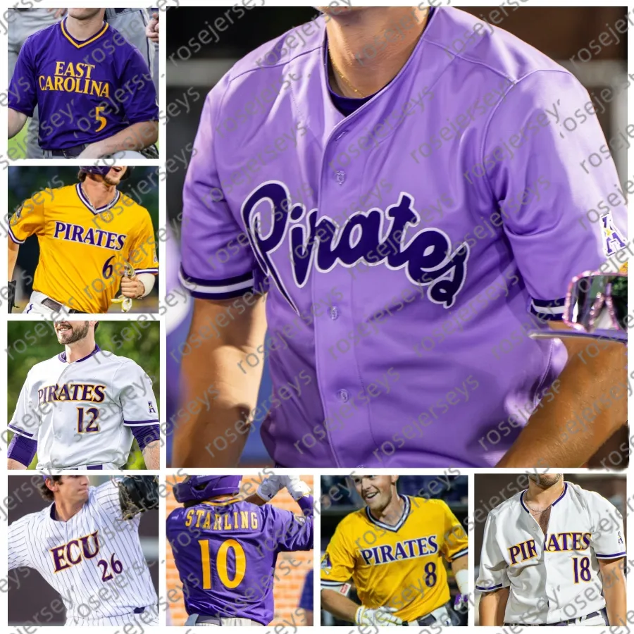 Save Big on Bulk Ecu Pirates Jersey ECU Pirates 2024 Baseball Jersey Men,  Women, Youth Best Deals on DHgate