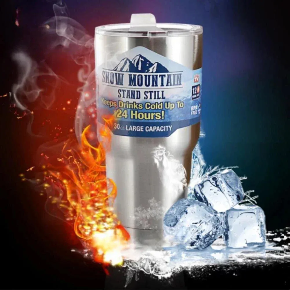 Magic Mountain Cup Thermal Mug 24 Hours Freeze Thermos Bottle Stainless Steel Water Tumbler Vakuumflaskor Ice 30oz 240415