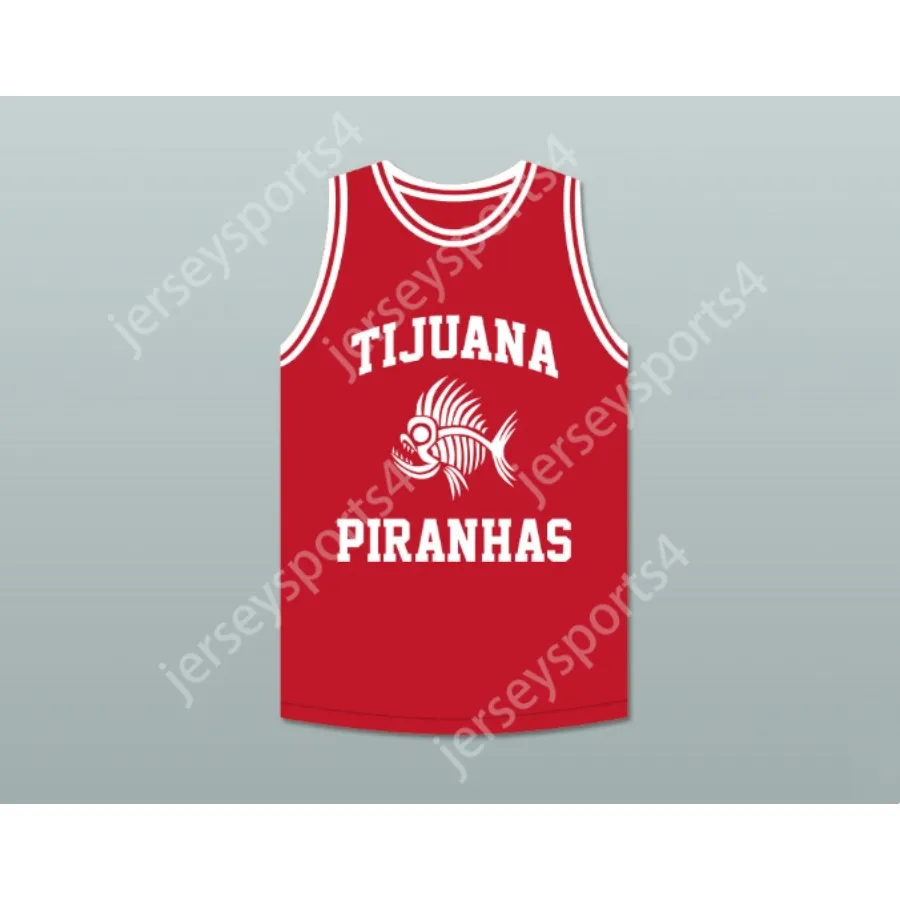 カスタムAndre Iguodala 9 Tijuana Piranhas White Basketball Jersey Mexican Expansion Teac