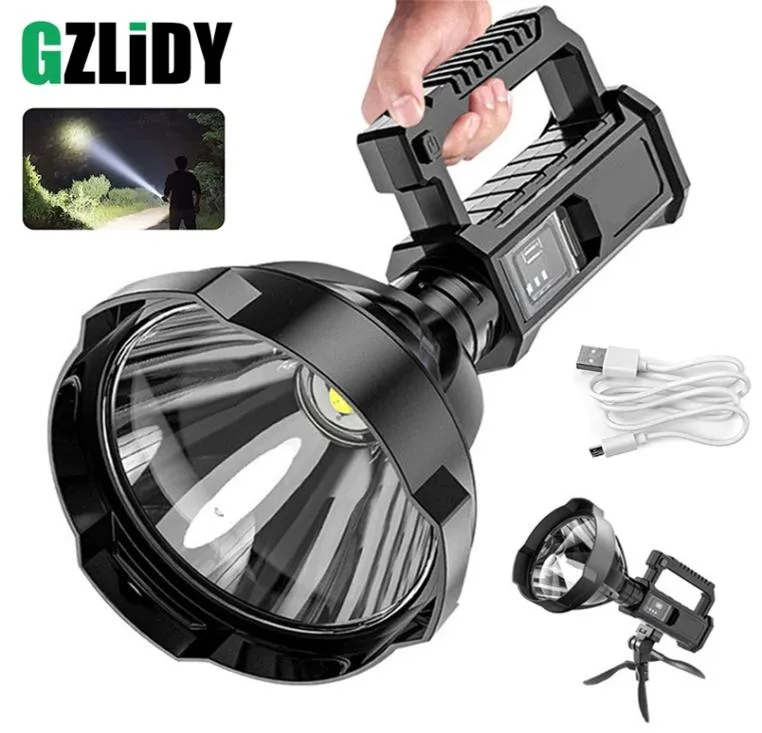 Flashlight a LED ad alta potenza potente XHP70 Torcia Impossibile pesca impermeabile USB USB Spot Light Searchlight Light Bank Lampada 21710955