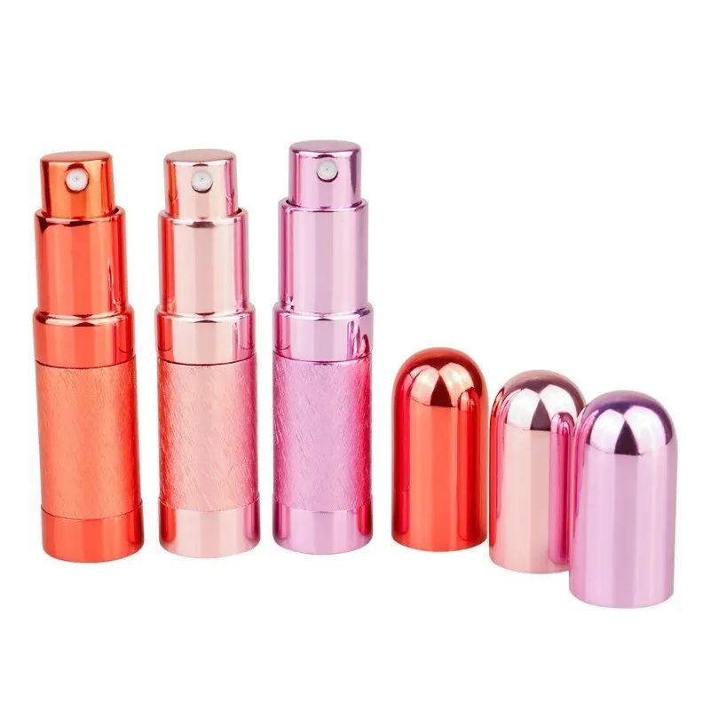 1 stks 6 ml kogel bulk parfum fles spray aluminium buis lege fles cosmetische draagbare kleine flesglazen voering