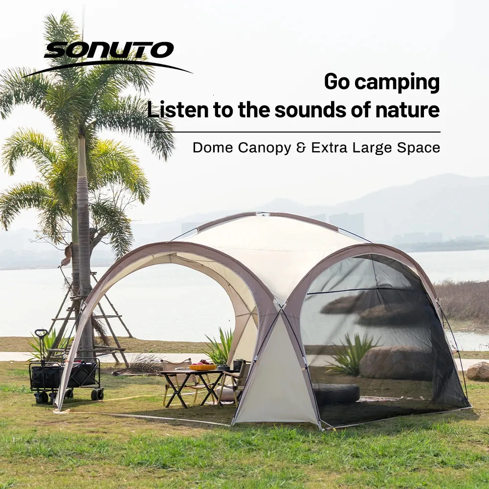 Sonuto Dome Canopy duży namiot na świeżym powietrzu Extra Camping Antimosquilion Antimosquito 240416 240426