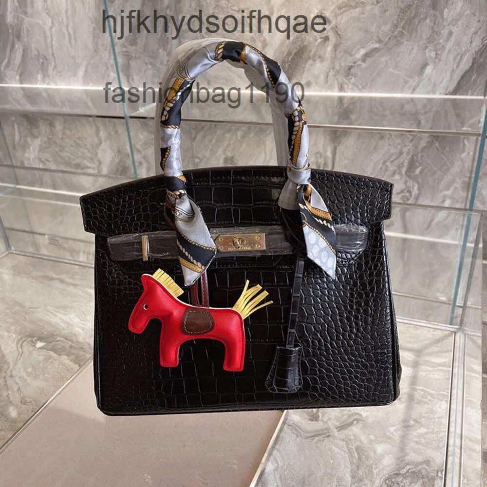 Sac de designer 2024 Femmes superposées sacs à main Berkkins Baotou Sacs Cowhide Crocodile de cuir de vache Messenger Platinum Hand à grande capacité ISON