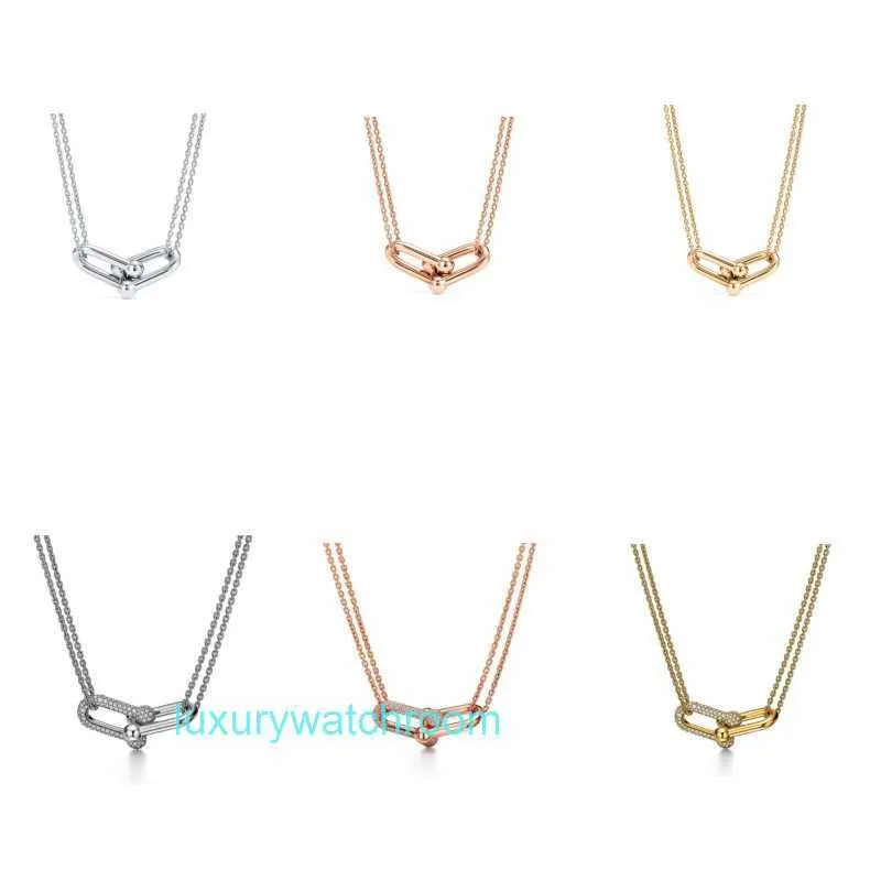 Luxury Tiifeniy Designer Pendant Colliers Thome Precision High Quality Ushaped Buard Collier Fashionable and Persumized Horseshoe Jewelry Network Red Styl