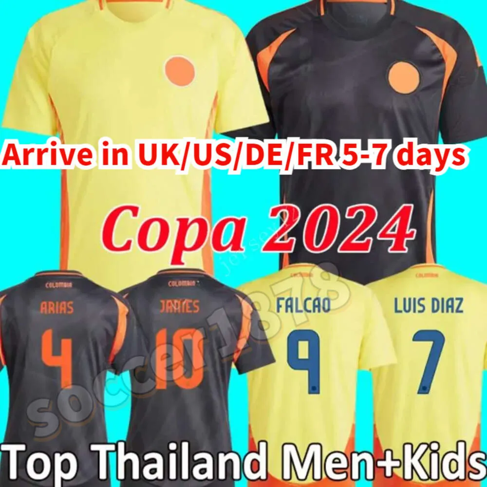 24 25 Colômbia James Soccer Jerseys Kit Kit Columbia A camisa de futebol da equipe nacional de columbia