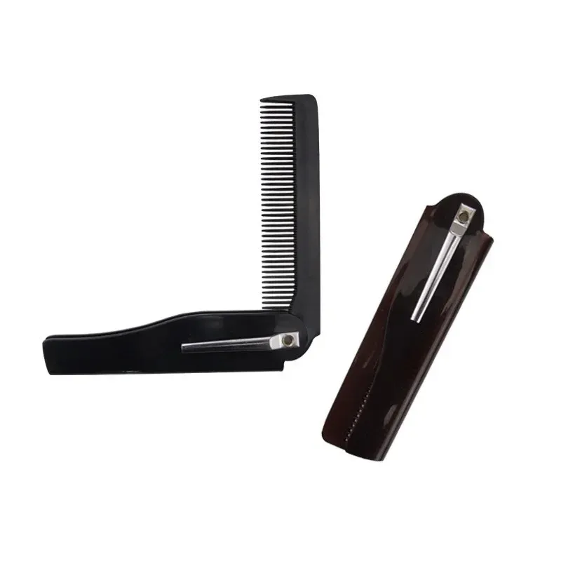 2024 Coup de poche pliable pliable 2024 Coie de poche pliant Moustache Barbe peigne Men de mode Femmes Femmes Massage à la main Brosse de cheveux pour les cheveux de poche Brosse