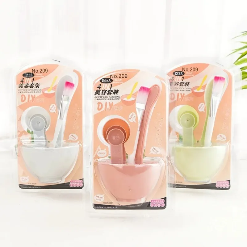 Nuevo Facial Bish Mask Spoon Spoon Set Mask Bar Barra Herramientas de belleza de bricolaje Herramientas de mezcla Suministros de maquillaje para el cuidado de la piel: kit de máscara facial de bricolaje