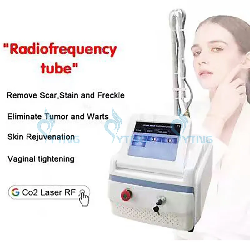 Fractional CO2 Laser RF -Maschine Faltenentfernung Haut Resurfacing Scar Entfernung Warzen Behandlungsspuren Behandlung Vaginaler Straffung