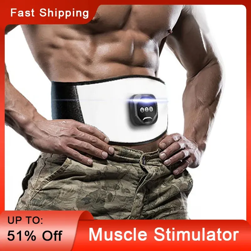 Stimulateur musculaire Masager à taille EMS EMS ABDODIAL PASSIVE Gymnastique Machine de fitness Slimming Body Forme Massage Equipment 240426