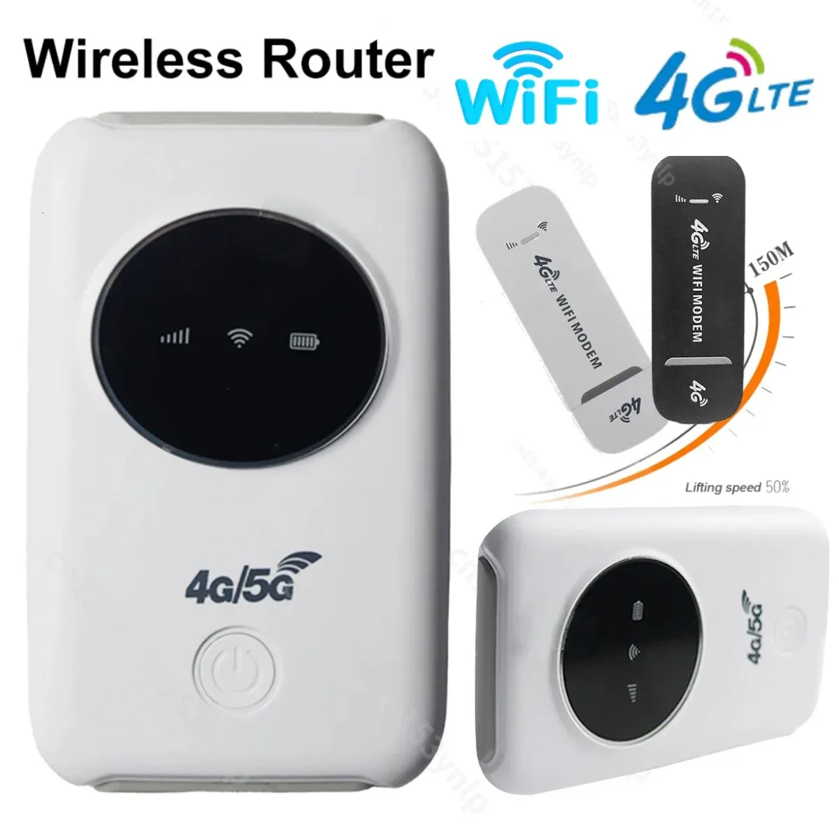 Router 4G LTE Repeater WiFi portatile 3200MAH 150ms Outdoor Mobile Spot Wireless Copertura con slot SIM Card 240424