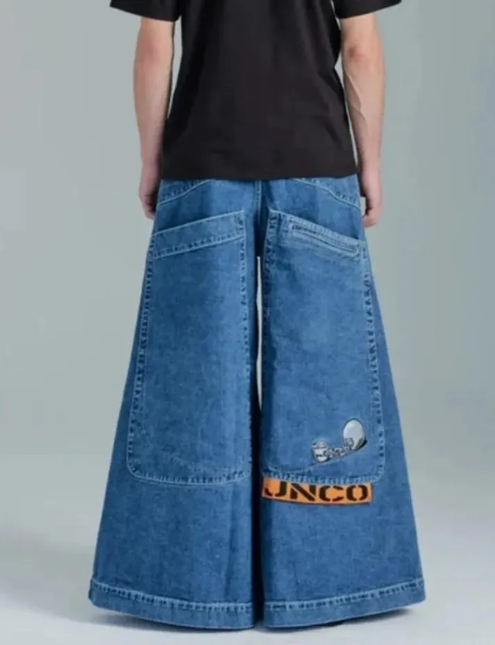 女子ジーンズ日本2000年代スタイルjnco jncos y2k pantalones de mujer pantsバギー