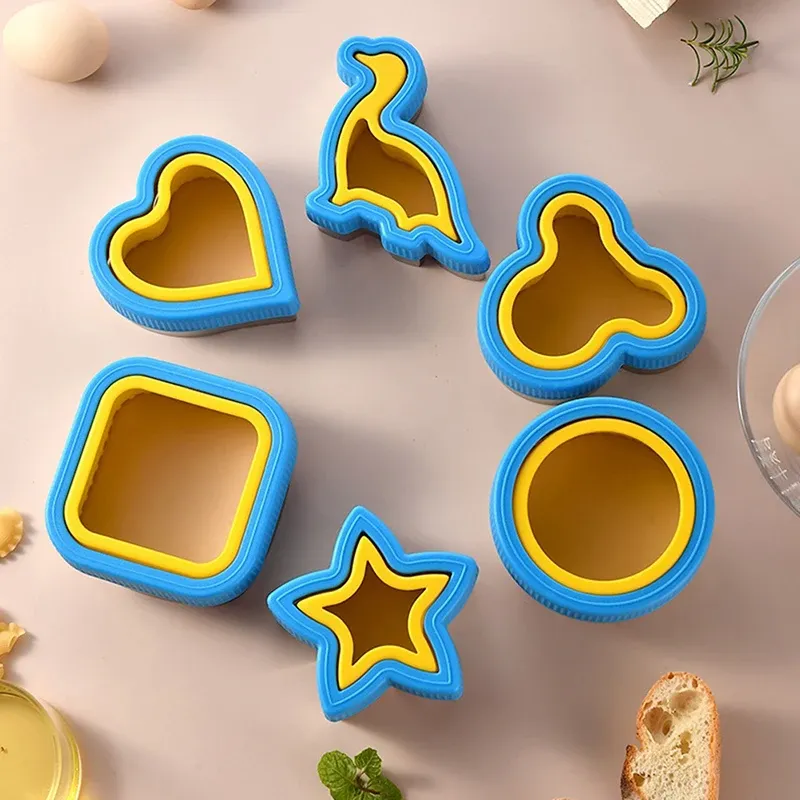 Stampi taglierina sandwich e sigillante set per bambini bambini biscotti fai -da -te stampo alimenti frutta taglia vegetale stampo