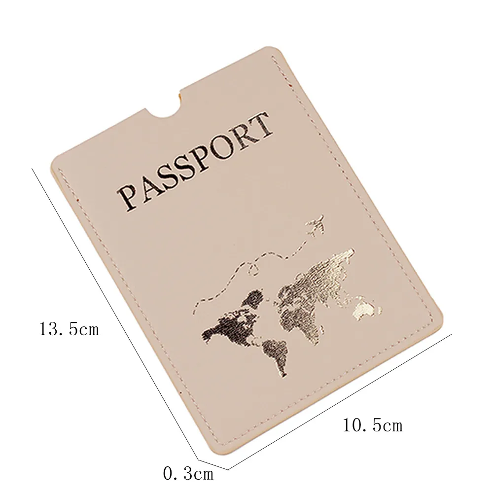 Carte d'estampage à chaud Travel Passeport Couvre de protection Passeport PU PU Imperping Document de rangement Document de document Pass Pass Prêt Stock