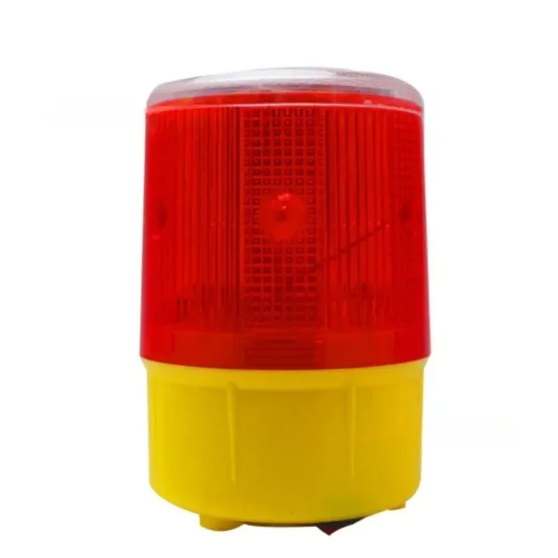 Zonne-LED noodlicht/op zonne-energie aangedreven waarschuwingslichten/baken licht/verkeer alarmverlichting/toren kraanlampstrobe Wit 220V