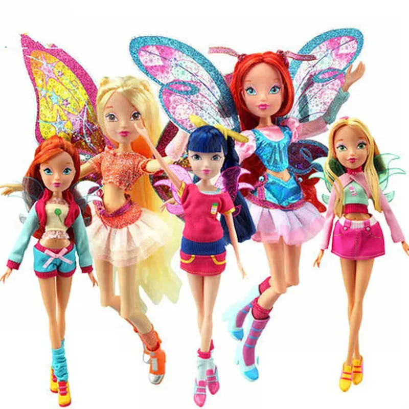 Believix Fairy Lovix Rainbowカラフルな女の子人形のアクションフィギュアは、ギフト用の古典的なおもちゃで人形を咲かせます240416
