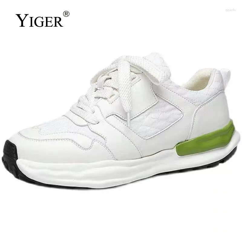 Casual schoenen Yiger heren sneakers sport dikke zool Koreaanse stijl getij lage top oplossen 2024
