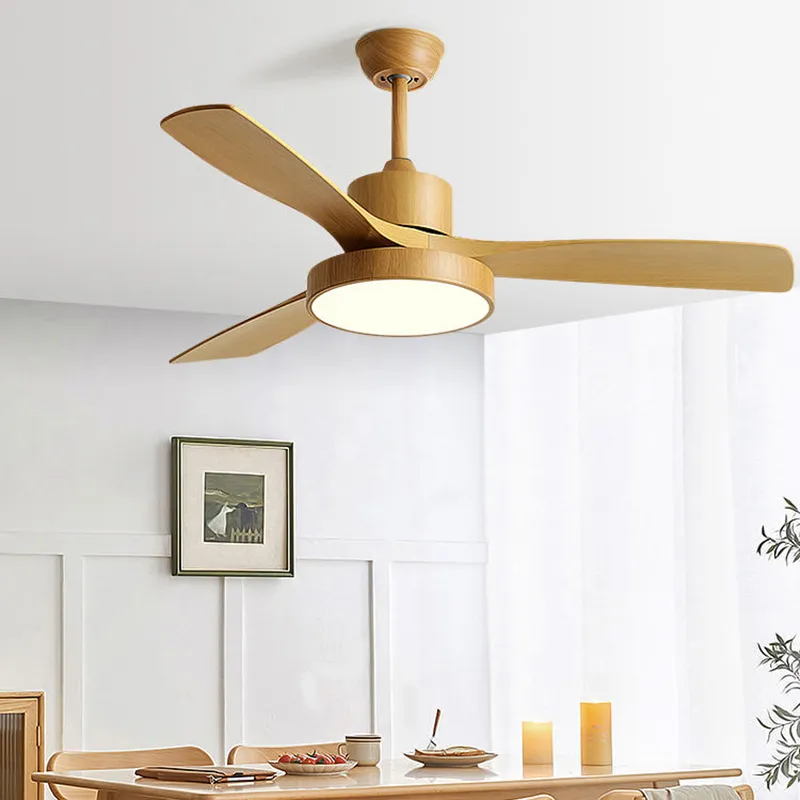 42/52 Inch white Black 3 ABS Blade Pure Copper DC 30W Motor Ceiling Fan With 27W LED Light Support Remote Control