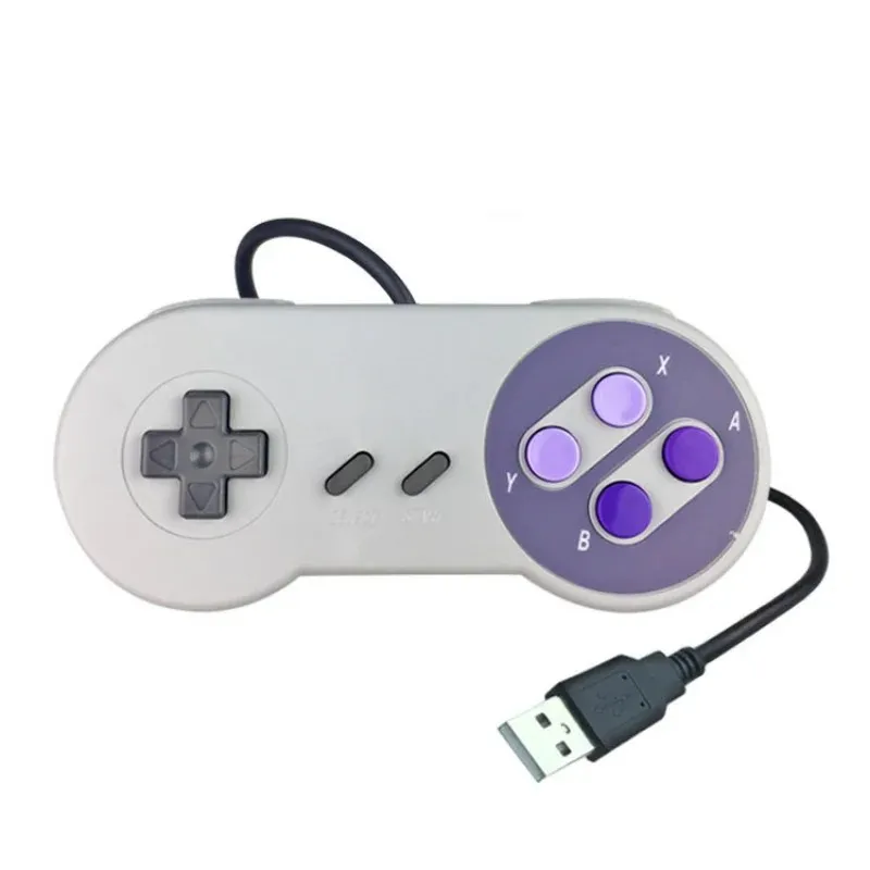 Contrôleur de jeu USB pour Classic Super Nintendo Snes Gamepad Famicom pour PC Mac Qperating Systems Joystick Games Accesorios