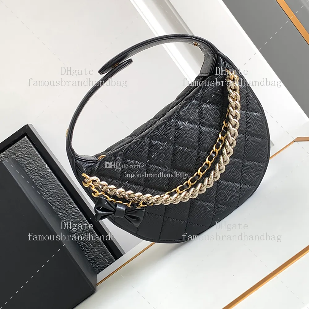 Chain Pouch 18CM Designer Bag Women 10A Mirror quality Calfskin Clutch Bags Luxury Wallet on Chain With Box C410