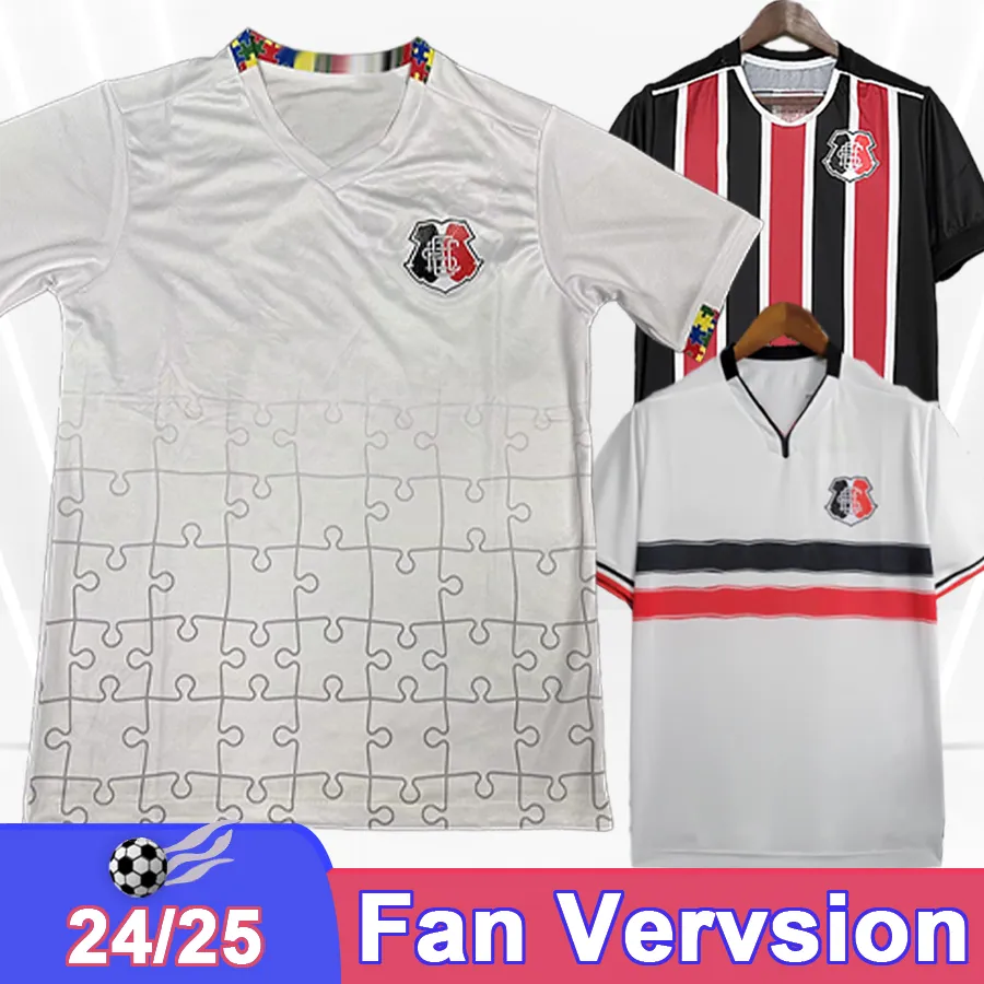 2024 25 Maglie da calcio di Santa Cruz Mens Home Black Red Away Edition Special White Football Shirts Short Maniche per adulti per adulti