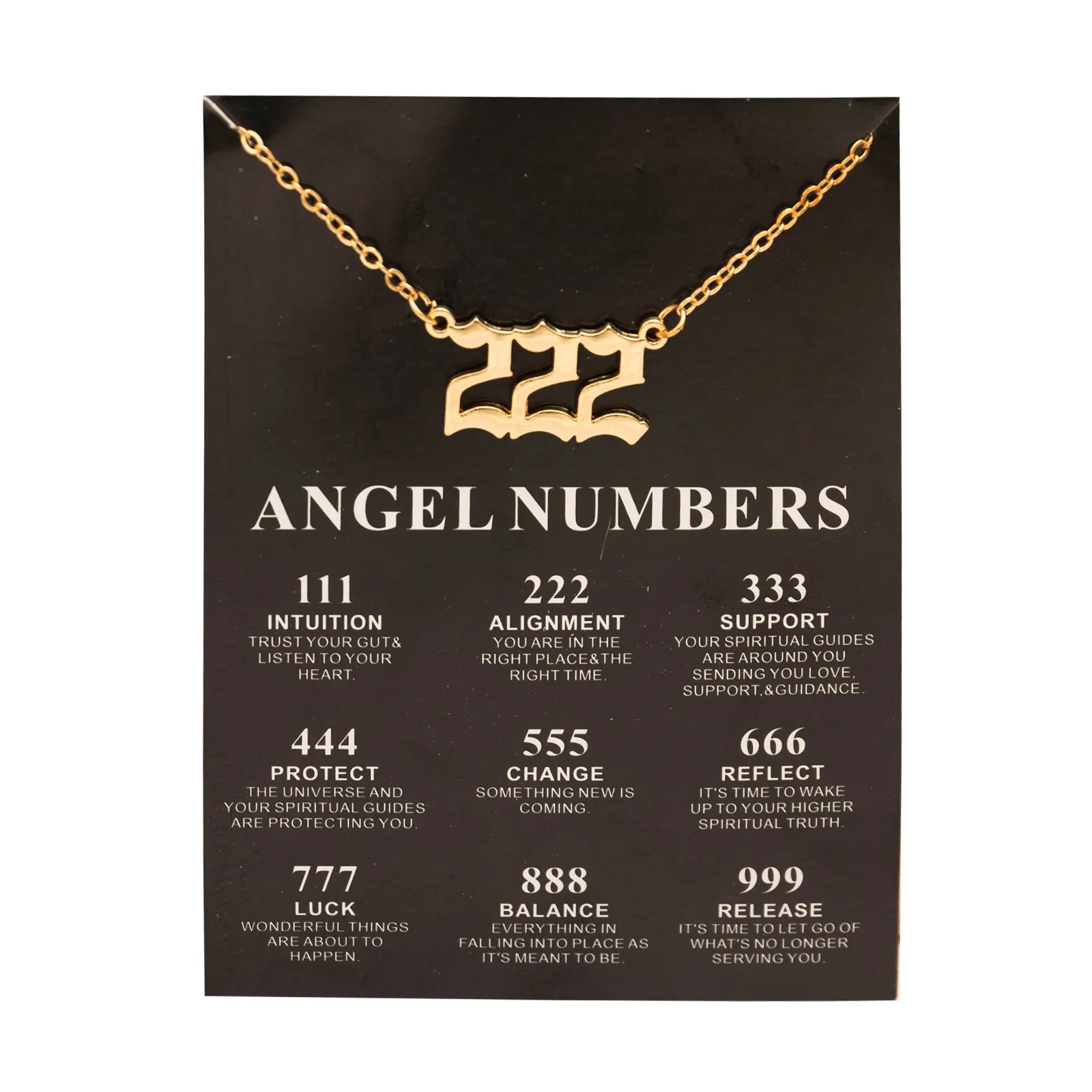 Nieuwe trendy mode legering gouden kleur geluk engel nummers wens 777 hanger ketting voor vrouwen meisje geschenk verjaardag sieraden 111-999