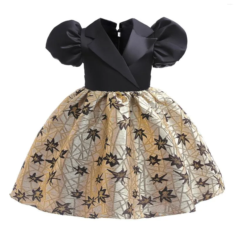 Girl Robes Vêtements pour enfants Stars Black Princess Dress Toddler Kids Costume Party Party pour 3 à 10 ans Cérémonie de carnaval pour filles