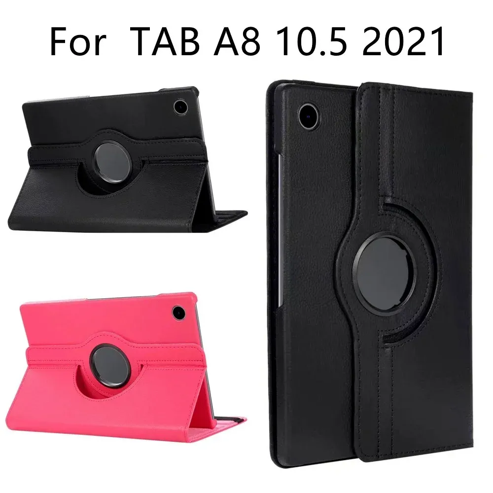 Case pour Samsung Galaxy Tab A8 2021 SMX200 SMX205 Case de table de support de rotation à 360 degrés pour Samsung Galaxy Tab A8 10,5 pouces