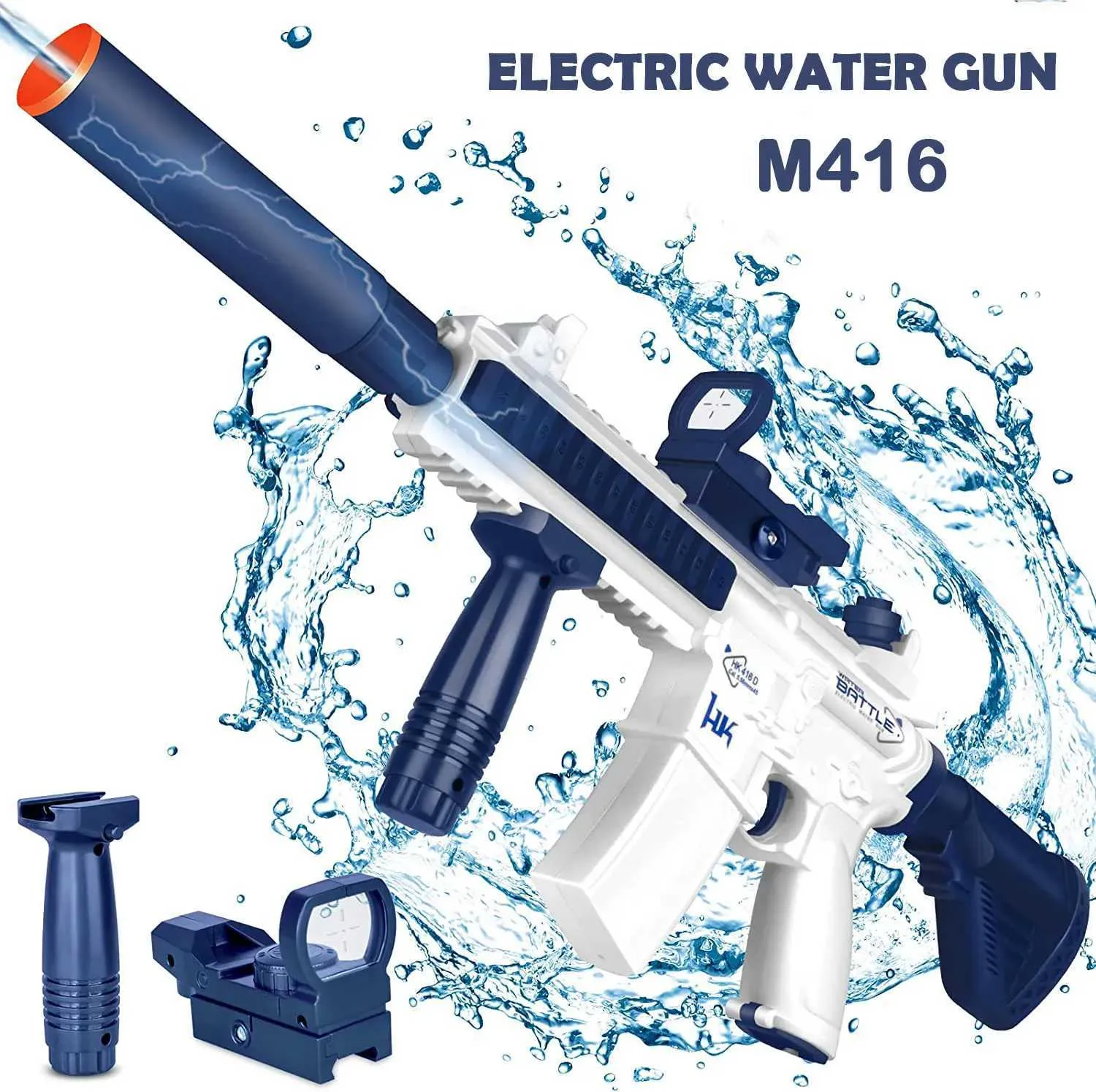 Gun Toys Electric Water Fun Toy M416 Super Automatic Water Gun Swom