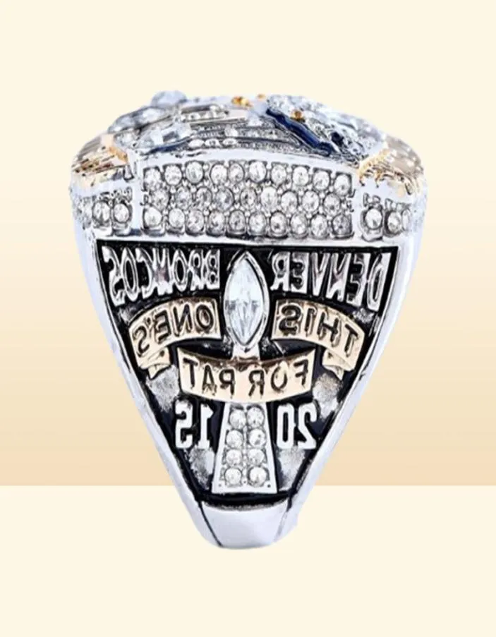 Partihandel Denver 2017-1997 Broncos World Ship Ring Tide Holiday Gifts for Friends9995083