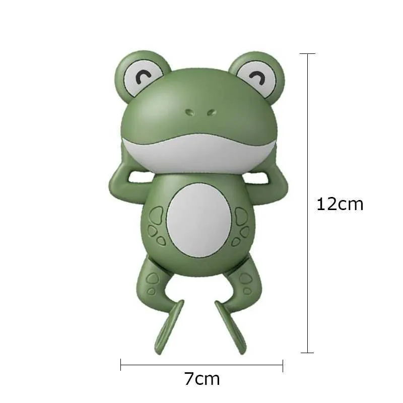 Toys de bain bébé Baby Bathing Toys Cute Frogs Clockwork Bath Toy Swimming Bath Toy Bathroom Toys for Toddlers Chain Toys for Kids