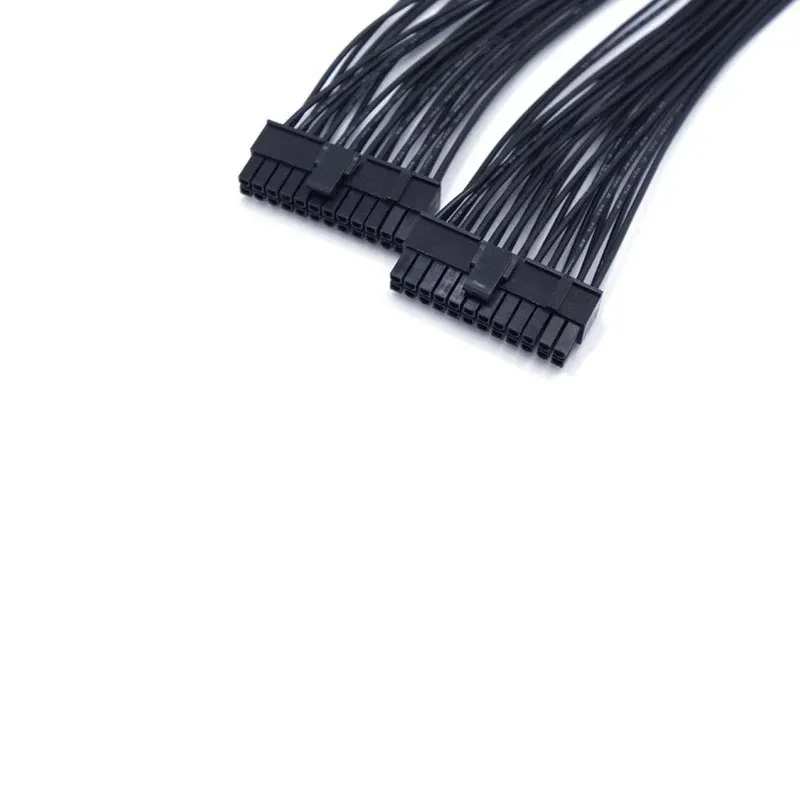 Nieuwe 32 cm ATX 24pin 1 tot 2 poort voeding verlengkabel PSU mannelijk aan vrouwelijke splitter 24 -pin verlengkabel voor ATX Motherboard Extension Cable