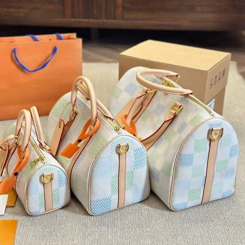 24SS unisex diseñador de lujo Keepall Bag Travel Bag Fitness Bag Bags Homen Homing Bags Crossbody Bagshoding Bag Bag Airport Jxnu