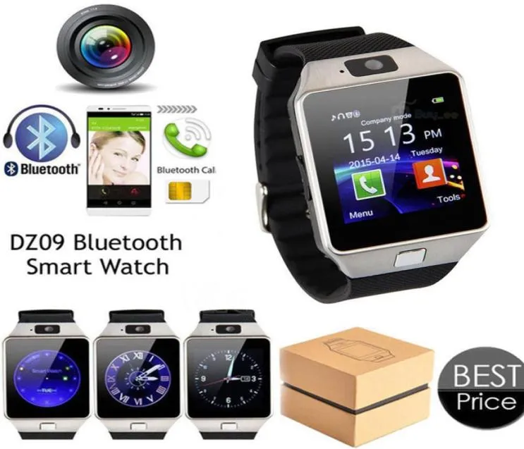 DZ09 Bluetooth Wrisband Apple Android Akıllı Saatler Sim Akıllı Cep Telefonu Bluetooth Kamera Uyku Devleti Smart7168053