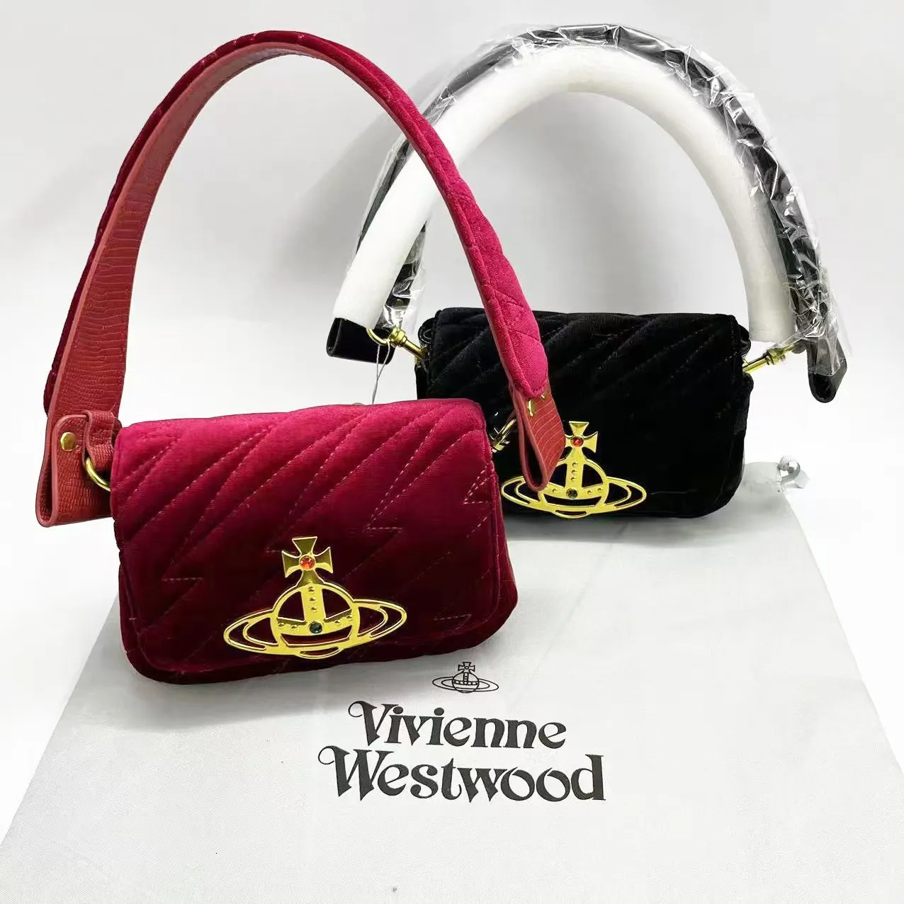 Vivienne Westwood Velvet Underarm Apc Grace Bag Small Square