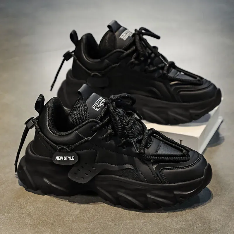 Bulk Mens Winter Running Shoes Thickened Plush Insulation