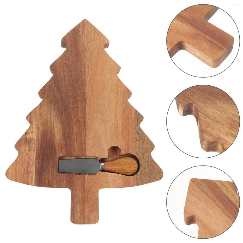 Canecas Chopping Board Cheese Cutting Wooden Christmas Charcuterie Boards Faca Bandeja