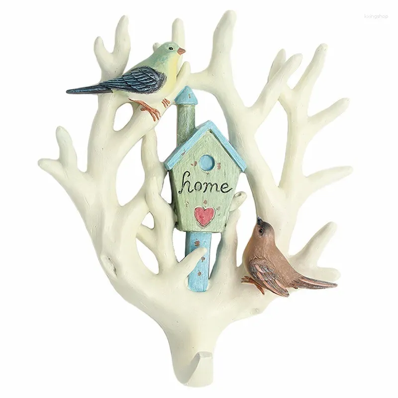 Decorative Figurines American Creative Hook To Enter The Key Store Clothes Porch Wall Decoration Retro Animal Hanging Pendant