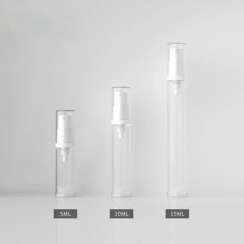 5pcs 5ml 10ml 15ml como loção de pulverização transparente Pressione a mamadeira