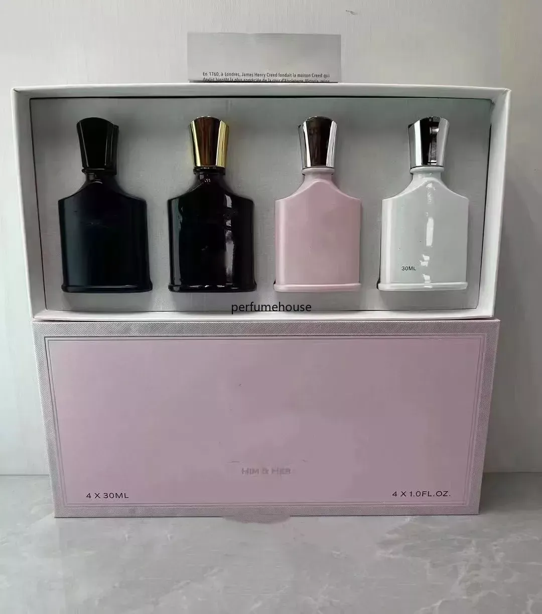 新しい女性香水4pcsセット30mlフレグランスカーミナシルク工場のクイーンダイレクトユニセックス香水